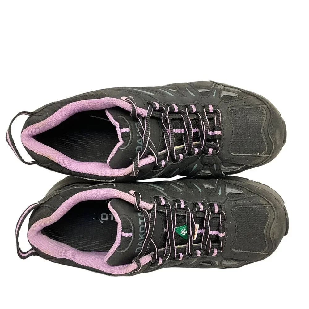Dakota Women's Low-Cut Aluminum Toe CP Work Shoe 2003 Black/Purple Size 7M - Picture 4 of 8